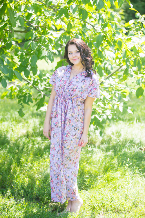 Lilac Beach Days Style Caftan in Vintage Chic Floral