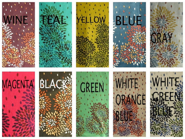 Yellow Abstract Floral V-Neck Button Down to Waist, Ankle Length, Cinched Waist Caftan