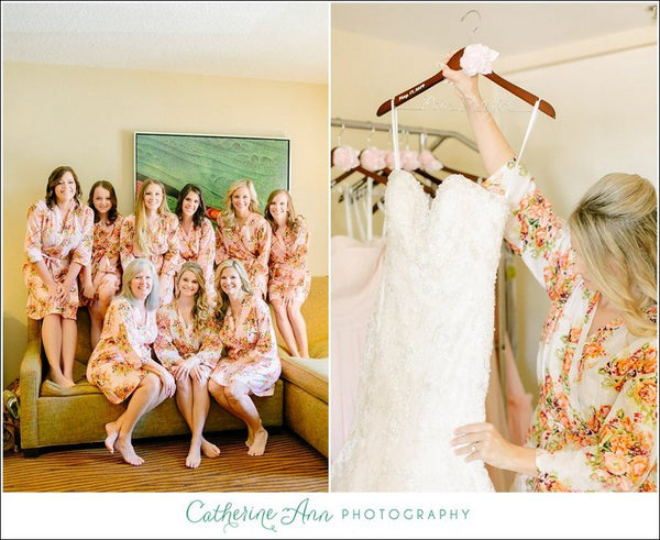 Pink Bridesmaids Robes|C series Collage|BRIGHT ROBES|PASTEL ROBES|SHALIMAR ROBES