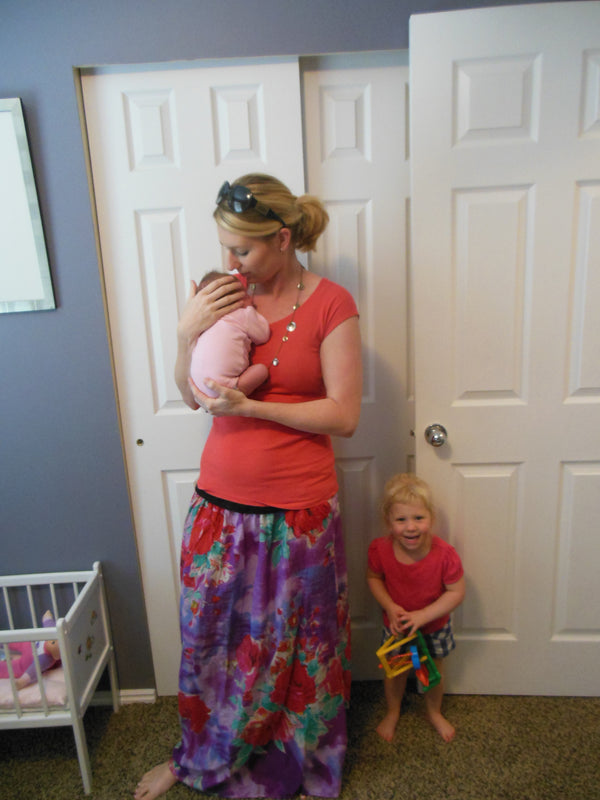 Purple Maternity Skirt