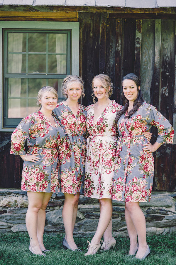 Gray Bridesmaids Robes