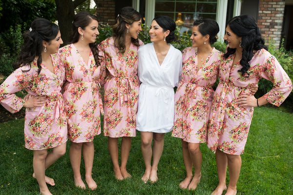 Pink Bridesmaids Robes