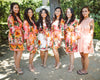 Coral Bridesmaids Robes