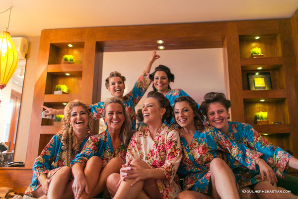 Blue Bridesmaids Robes