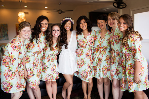 Mint Bridesmaids Robes