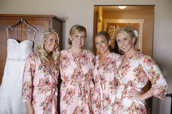 Pink Bridesmaids Robes