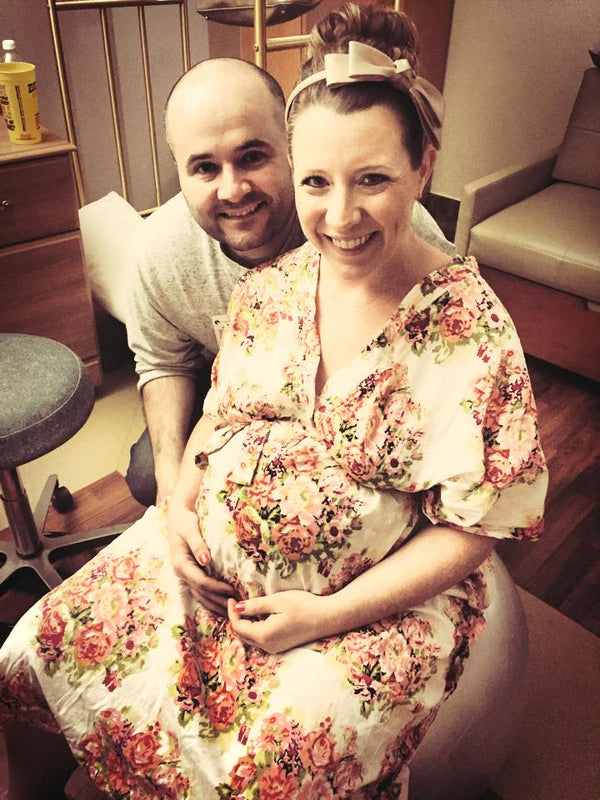 White Front Buttoned Hospital Gown