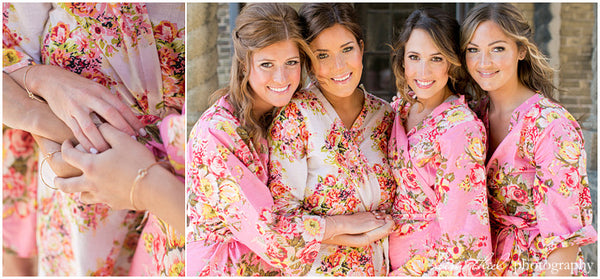 Dark Pink Bridesmaids Robes