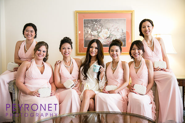 Winter White Satin Robe with Brasso Sleeves