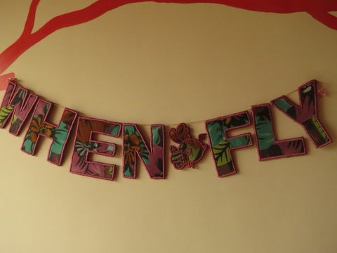 When Pigs Fly Custom Made Garland