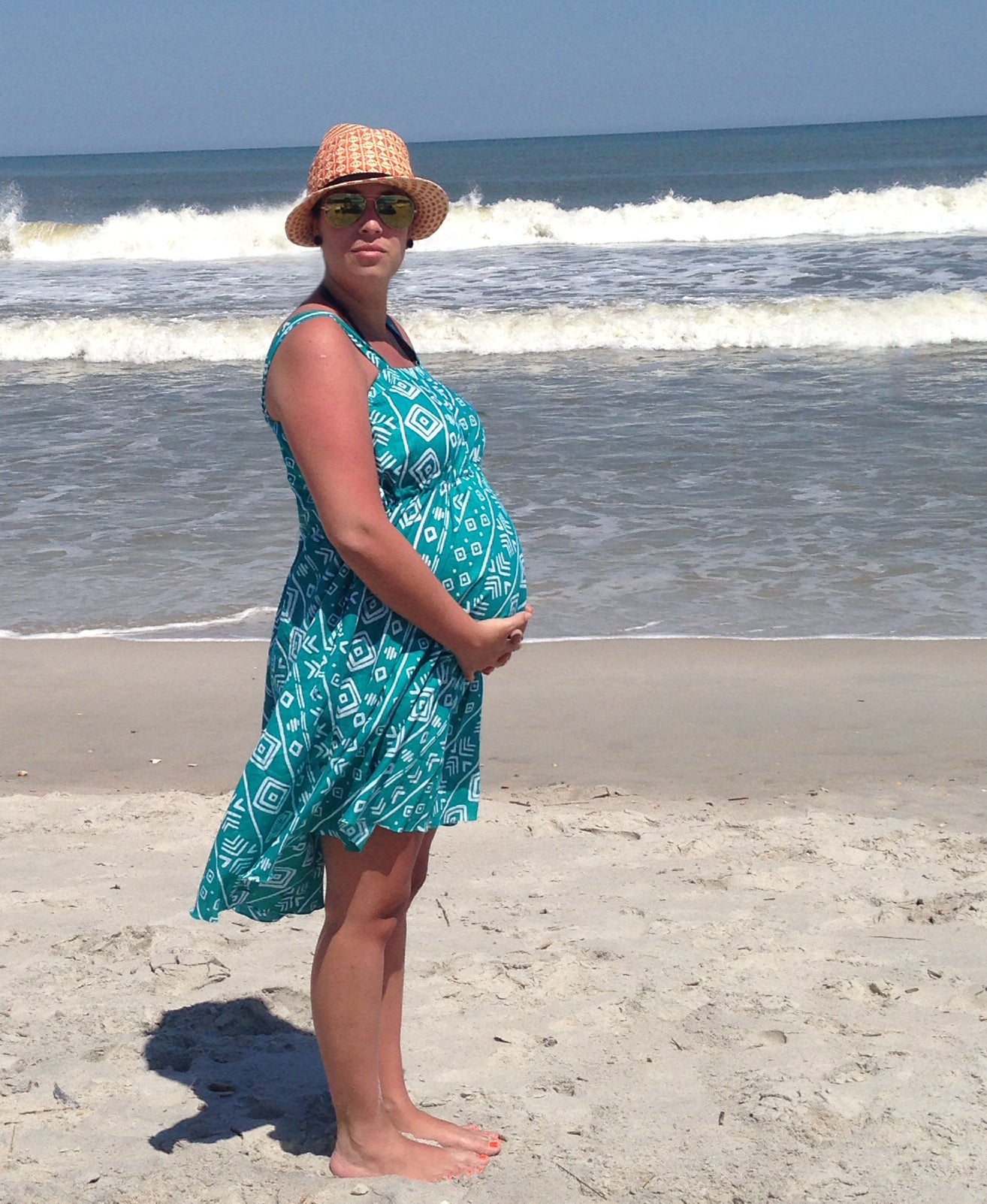 beach pregnancy dress Lyckli Pink Maternity Dress,Solid Color Ruffle Hem Knotted Shoulder Boho Summer Holiday Pregnancy Dresses,Babyshower Maxi Dress,Italian Beach Outfits