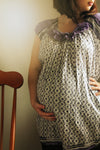 Gray Geometric Maternity Tunic