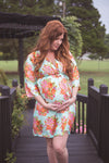 Mint Silk Maternity Hospital Gown Delivery Robe