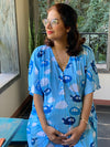 Aero Aero Airplanes Maternity "Stunningly Simple" Style Caftan | Soft Jersey Knit Organic Cotton | Maternity House Dress