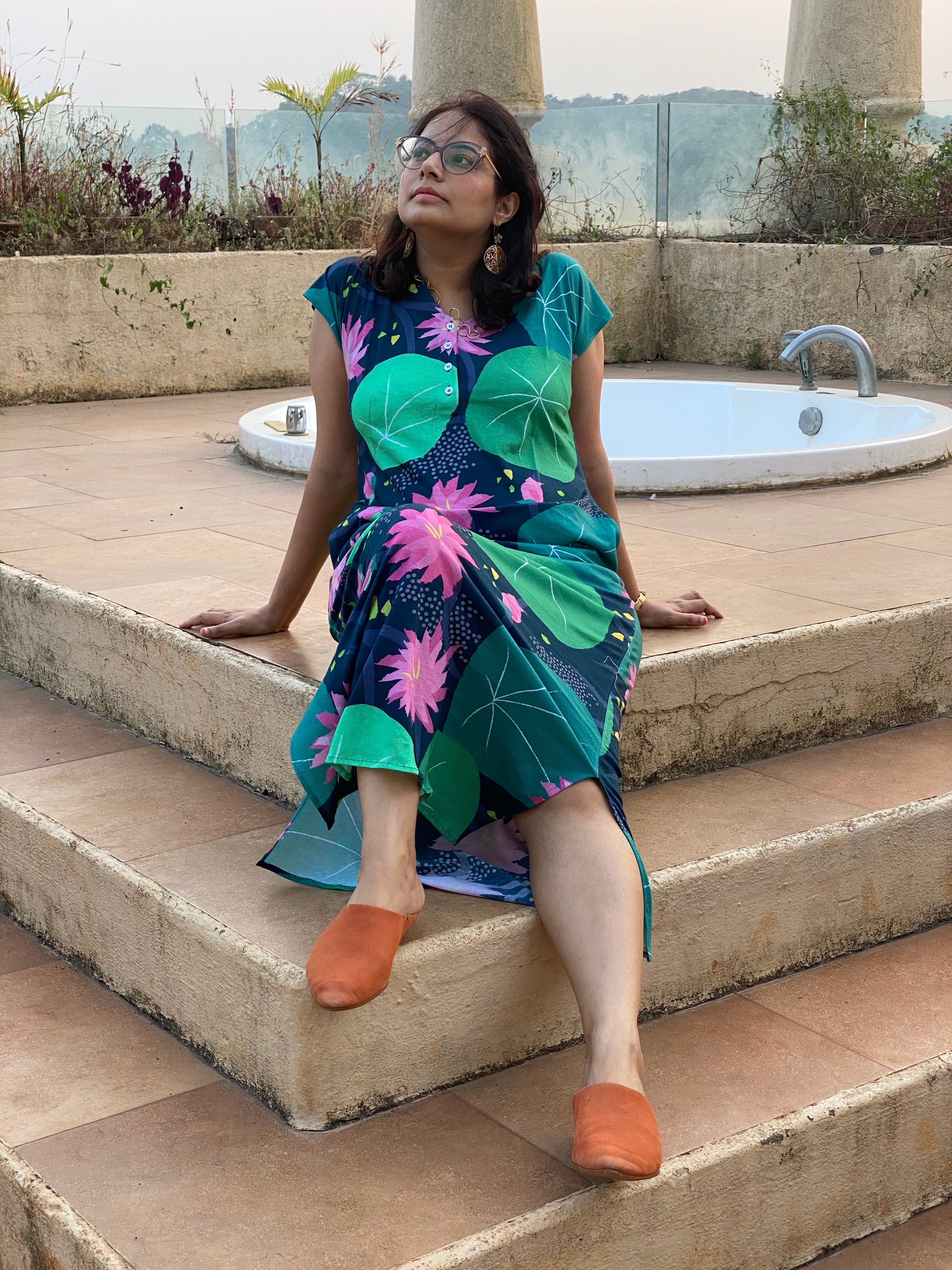 knit lounge dress Cozy Earth
