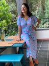 Flamingo Tales "Timeless" Style Kaftan | Soft Jersey Knit Organic Cotton | Perfect Loungewear House Dress