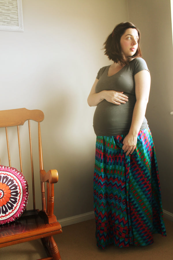 Aztec Maternity Skirt