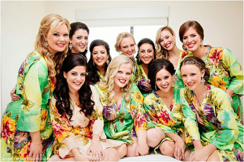 Teal Bridesmaids Robes