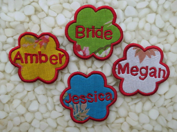 Baby Name Floral Emblems - Personalized Hangers