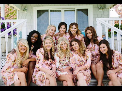 Pink Bridesmaids Robes