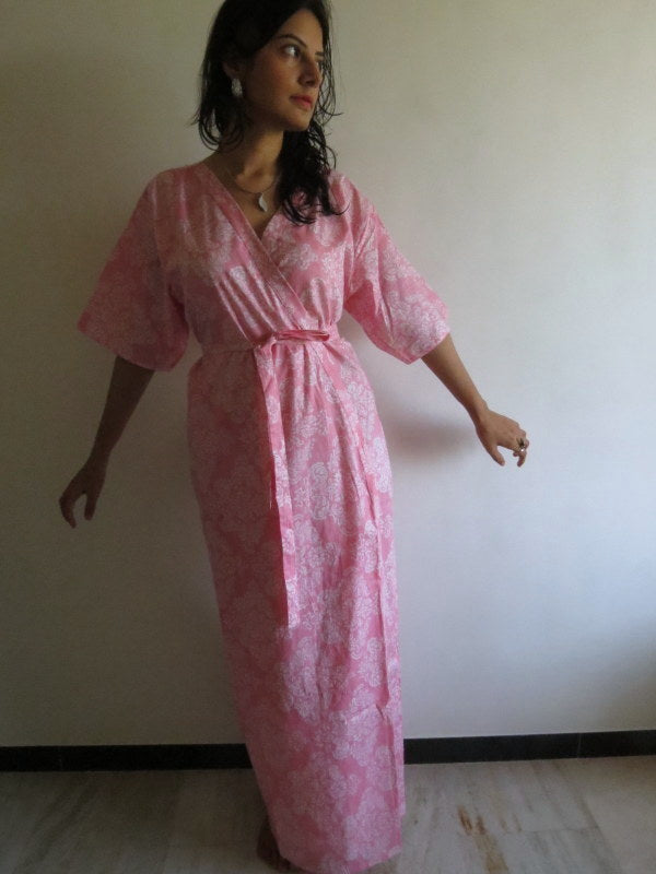 Back Zippered Ankle length Maternity Hospital Gown