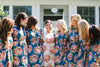 Dark Blue Bridesmaids Robes