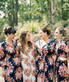 Dark Blue Bridesmaids Robes