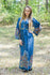 Dark Blue My Peasant Dress Style Caftan in Abstract Floral Pattern|Abstract Floral|Dark Blue My Peasant Dress Style Caftan in Abstract Floral Pattern