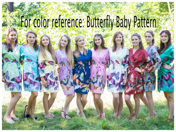 Pink Fire Maiden Style Caftan in Butterfly Baby Pattern