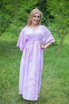 Lilac I Wanna Fly Style Caftan in Cherry Blossoms Pattern