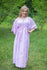 Lilac I Wanna Fly Style Caftan in Cherry Blossoms Pattern|Lilac I Wanna Fly Style Caftan in Cherry Blossoms Pattern|Cherry Blossoms