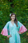 Mint Ballerina Style Caftan in Cherry Blossoms