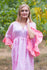 Pink Frill Lovers Style Caftan in Cherry Blossoms Pattern|Pink Frill Lovers Style Caftan in Cherry Blossoms Pattern|Cherry Blossoms