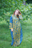 Mustard Blue Charming Collars Style Caftan in Chevron Dots Pattern|Mustard Blue Charming Collars Style Caftan in Chevron Dots Pattern|Chevron Dots