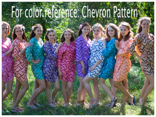 Gray Frill Lovers Style Caftan in Chevron Pattern