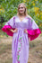 Lilac Frill Lovers Style Caftan in Climbing Vines Pattern|Lilac Frill Lovers Style Caftan in Climbing Vines Pattern|Climbing Vines
