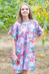 Lilac Sunshine Style Caftan in Cute Bows Pattern