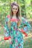 Mint Fire Maiden Style Caftan in Cute Bows Pattern|Mint Fire Maiden Style Caftan in Cute Bows Pattern|Cute Bows