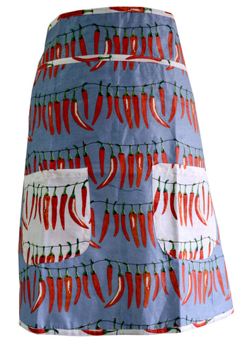 Gray Chillies Half Apron
