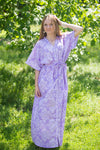 Lilac Best of both the worlds Style Caftan in Damask Pattern