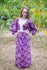 Purple My Peasant Dress Style Caftan in Damask Pattern|Purple My Peasant Dress Style Caftan in Damask Pattern|Damask
