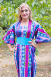 Dark Blue Beauty, Belt and Beyond Style Caftan in Diamond Aztec