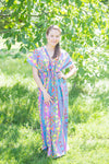 Gray Beach Days Style Caftan in Diamond Aztec