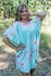 Mint Summer Celebration Style Caftan in Falling Daisies Pattern|Mint Summer Celebration Style Caftan in Falling Daisies Pattern|Falling Daisies