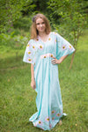 Mint Unfurl Style Caftan in Falling Daisies Pattern