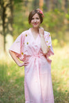 Pink The Drop-Waist Style Caftan in Falling Daisies Pattern