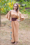 Fawn Beauty, Belt and Beyond Style Caftan in Floral Bordered