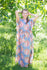 Gray Divinely Simple Style Caftan in Floral Posy Pattern|Gray Divinely Simple Style Caftan in Floral Posy Pattern|Floral Posy