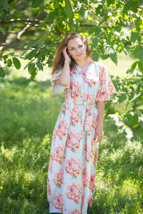 Mint Best of both the worlds Style Caftan in Floral Posy Pattern|Mint Best of both the worlds Style Caftan in Floral Posy Pattern|Floral Posy