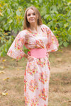 Pink Beauty, Belt and Beyond Style Caftan in Floral Posy